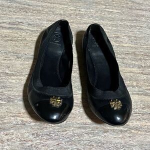 Tory Burch Black Ballet Flats